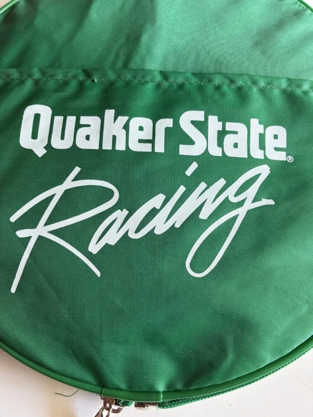 Quaker State Racing Foldable Bag Green White Promotional Tote Gas Oil
